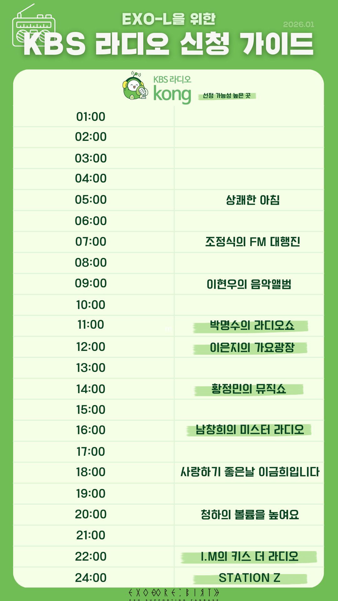 라디오 신청 가이드